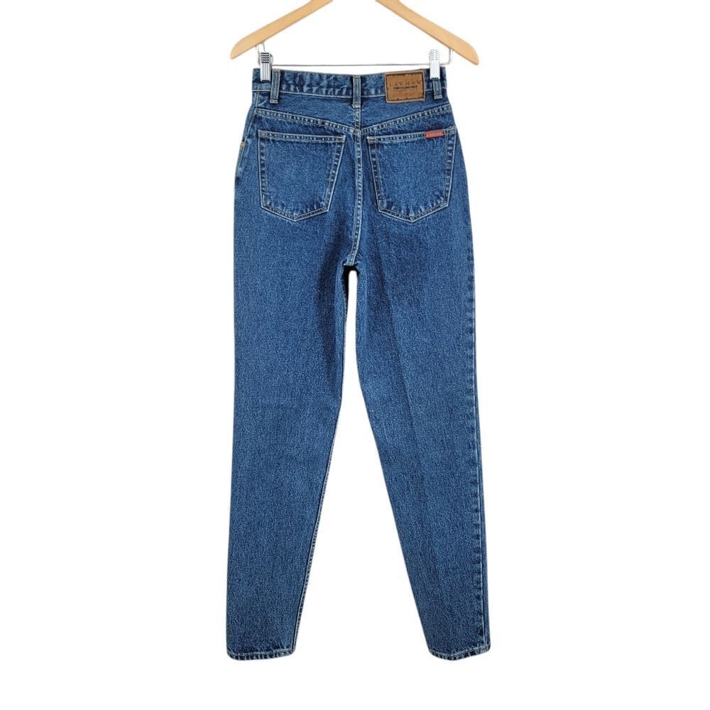 Lawman Vintage High Rise Tapered Leg Jeans Western Rodeo Juniors Size 7